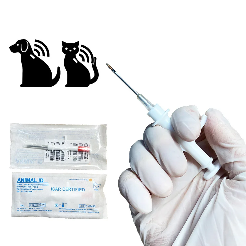 40pcs 2.12x12mm ISO11784/785 FDX-B RFID Microchip Animal ID Smart Horse Chip for Dogs Cats Cattle Sheep EM4305 transponder
40pcs 2.12x12mm ISO11784/785 FDX-B RFID Microchip Animal ID Smart Horse Chip for Dogs Cats Cattle Sheep EM4305 transponder