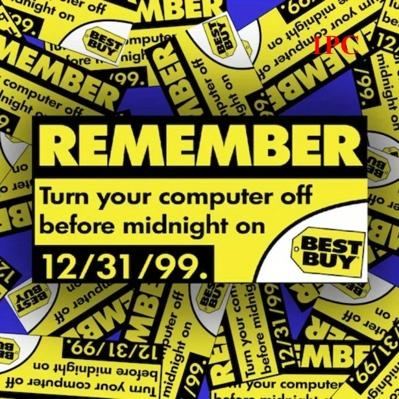 1PC Funny 90s Y2K Bug Vinyl Sticker “Turn Off Computer Before Dec 31 1999” Retro Decal for Laptop PC Car Decor
1PC Funny 90s Y2K Bug Vinyl Sticker “Turn Off Computer Before Dec 31 1999” Retro Decal for Laptop PC Car Decor