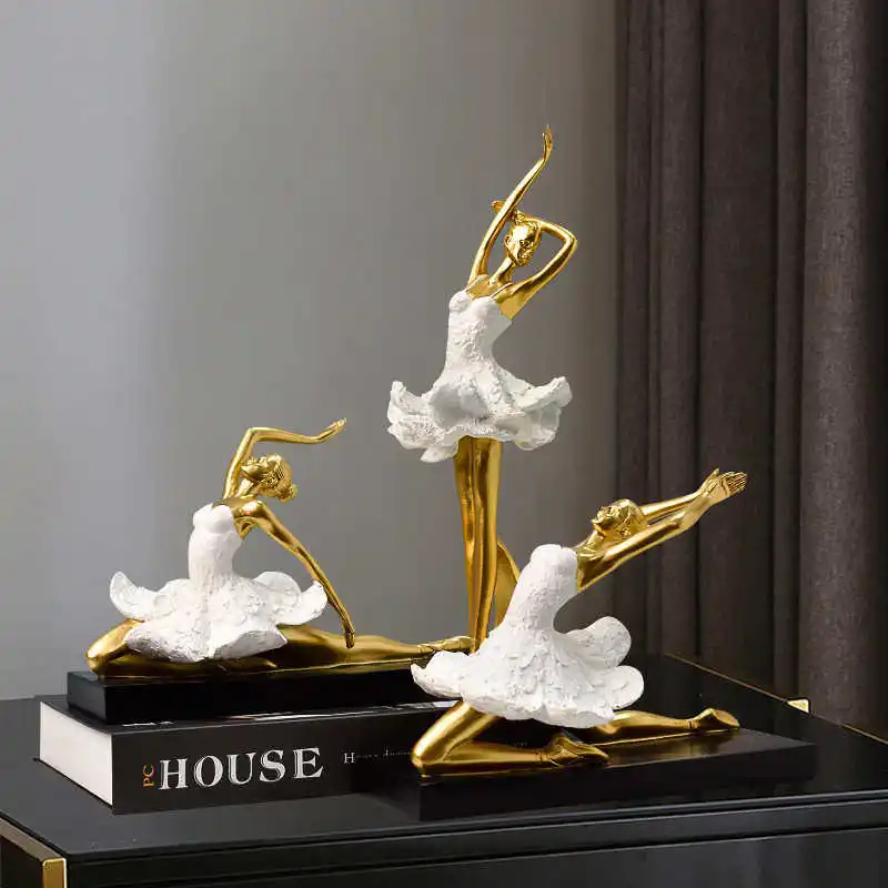 Modern Ballerina Bronze Sculpture Gold White Statue Home Decor For Living Room Wine Cabinet Sideboard Tv Cabinet
Modern Ballerina Bronze Sculpture Gold White Statue Home Decor For Living Room Wine Cabinet Sideboard Tv Cabinet