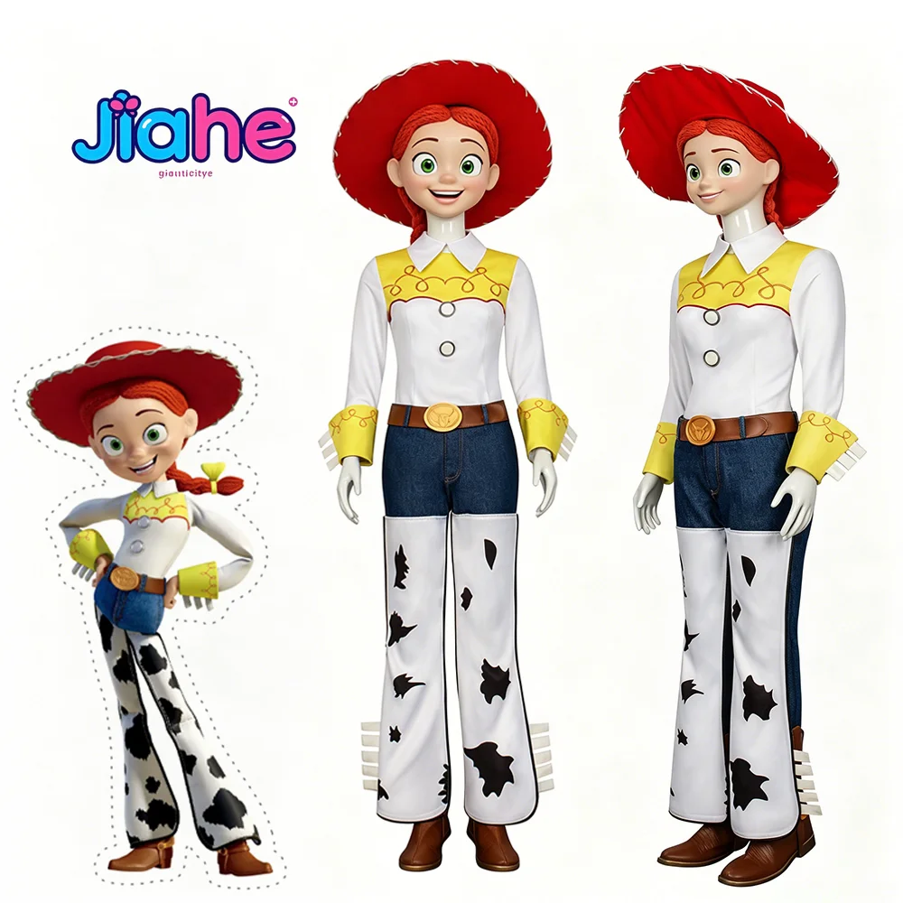 Movie Jessie Adult Cosplay Costumes Cowgirl Bodysuits Hat Suits Halloween Cowboy Woody Roleplay Party Jessie Woman Man Clothing
Movie Jessie Adult Cosplay Costumes Cowgirl Bodysuits Hat Suits Halloween Cowboy Woody Roleplay Party Jessie Woman Man Clothing