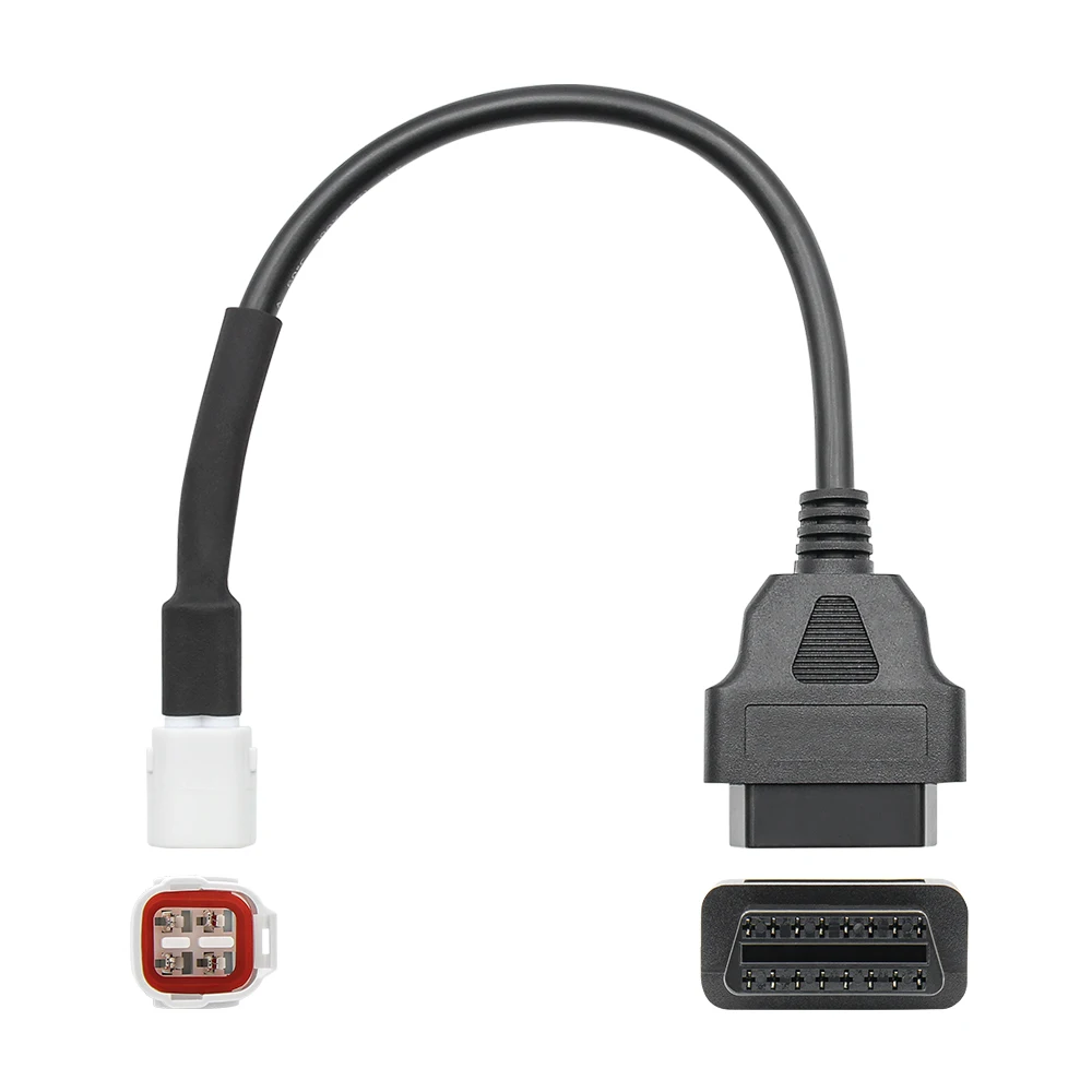 OBD Motorcycle Cable for Yamaha 4 Pin Plug Cable Diagnostic Cable to OBD2 16 Pin Adapter
OBD Motorcycle Cable for Yamaha 4 Pin Plug Cable Diagnostic Cable to OBD2 16 Pin Adapter