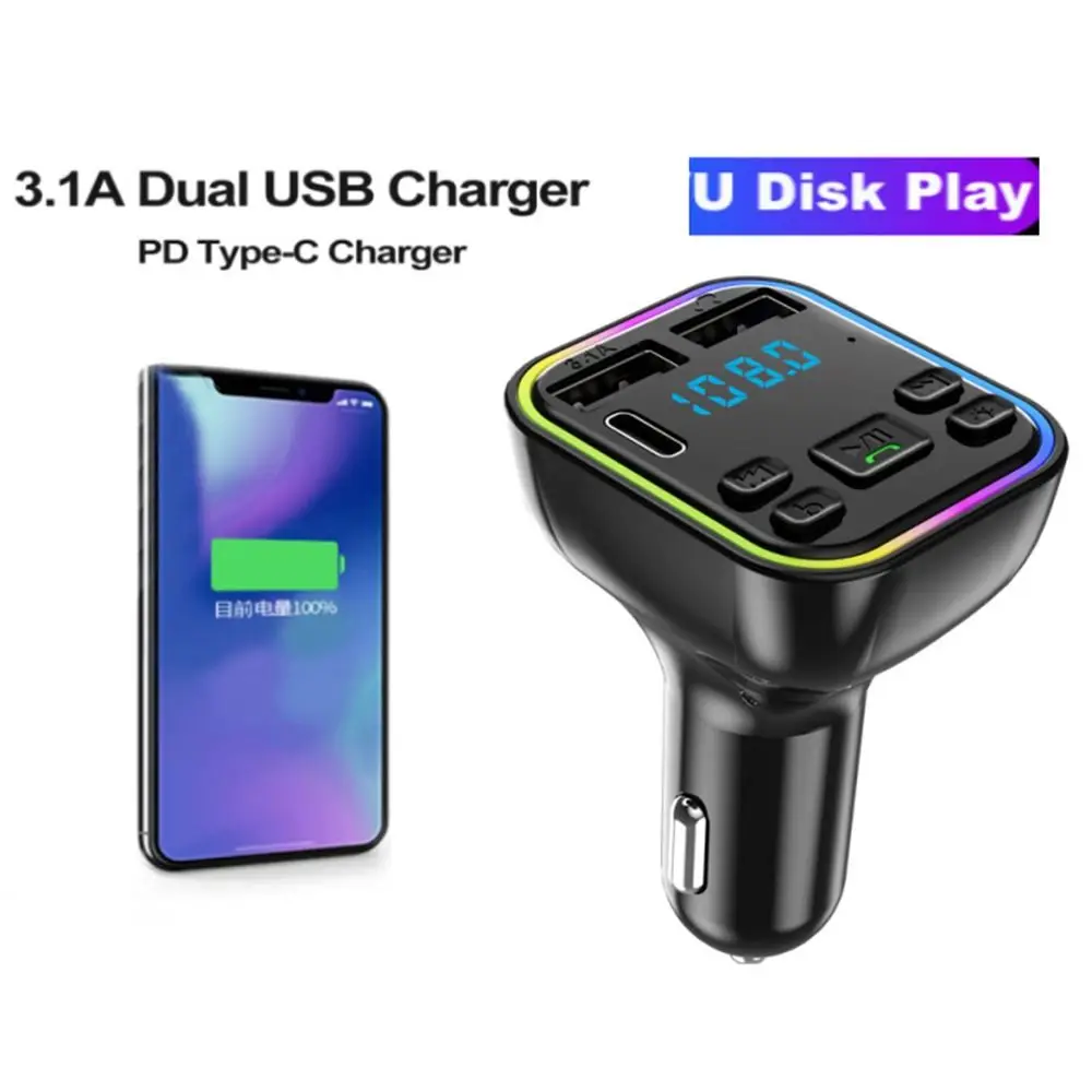 Handsfree LED Modulator Dual USB Car Charger Wireless Bluetooth FM Transmitter MP3 Player Fast Charger Adapter
Handsfree LED Modulator Dual USB Car Charger Wireless Bluetooth FM Transmitter MP3 Player Fast Charger Adapter