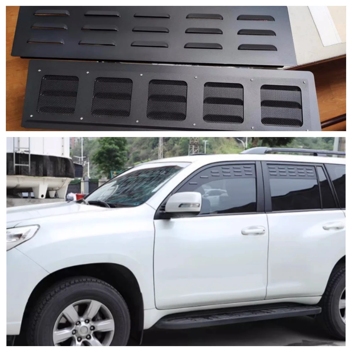 For Toyota Land Cruiser Prado FJ150 150 2010-2023 Aluminum Black Car Rear Window Ventilation Shutters Cover Trim Car Accessories
For Toyota Land Cruiser Prado FJ150 150 2010-2023 Aluminum Black Car Rear Window Ventilation Shutters Cover Trim Car Accessories