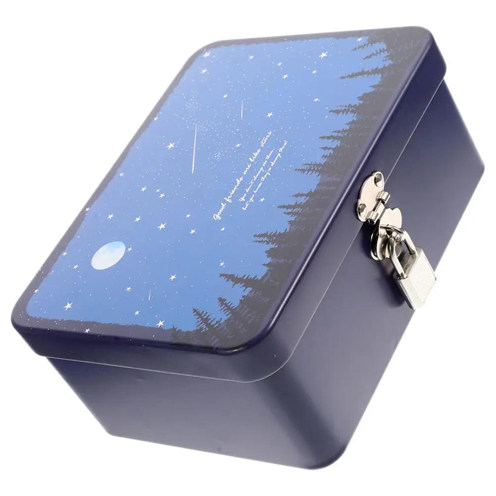 Large Capacity Storage Tinplate For Desktop Lock Box Retro Lockable Storage Container Desktop Organizer Jewelry Box
Large Capacity Storage Tinplate For Desktop Lock Box Retro Lockable Storage Container Desktop Organizer Jewelry Box