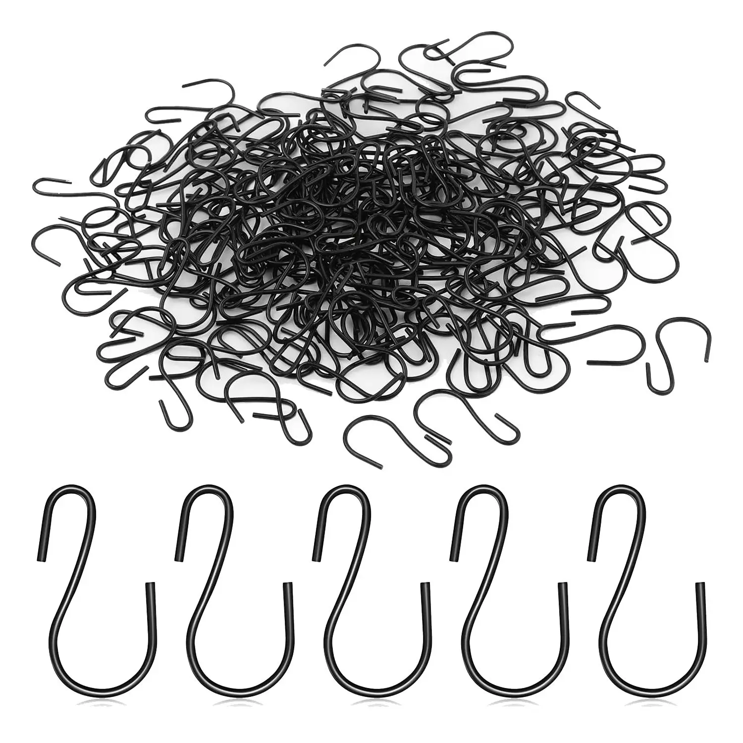 SPOR 120Pcs 1-Inch Mini S-Shaped Hook, S-Shaped Hook, Small S-Shaped Hook, Metal Mini Decorative Hook, for Crafts(Black)
SPOR 120Pcs 1-Inch Mini S-Shaped Hook, S-Shaped Hook, Small S-Shaped Hook, Metal Mini Decorative Hook, for Crafts(Black)
