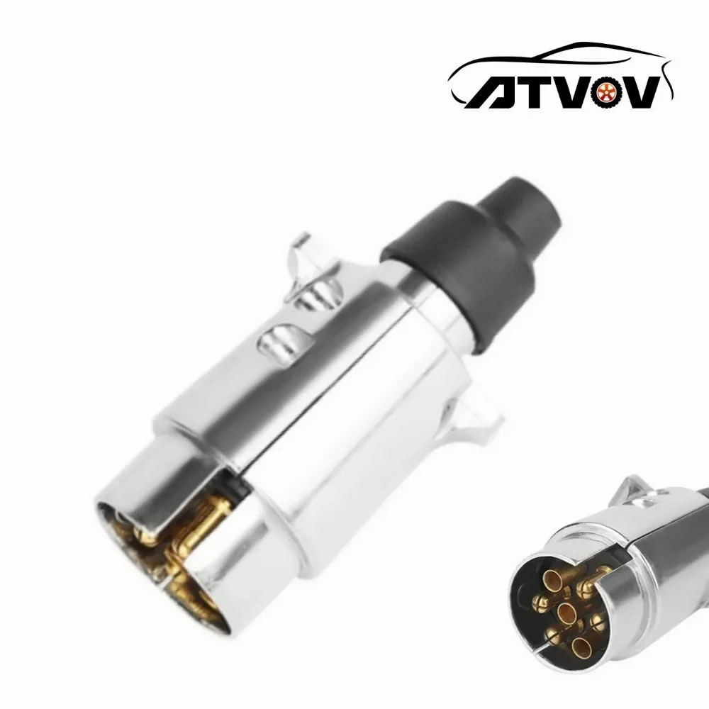 ATVOV 7-контактная вилка для прицепа, розетка для фаркопа из металла, алюминиевого сплава, 7-полюсные буксировочные разъемы, адаптер для лодок, караванов, автофургонов, грузовиков, 12 В
ATVOV 7-контактная вилка для прицепа, розетка для фаркопа из металла, алюминиевого сплава, 7-полюсные буксировочные разъемы, адаптер для лодок, караванов, автофургонов, грузовиков, 12 В