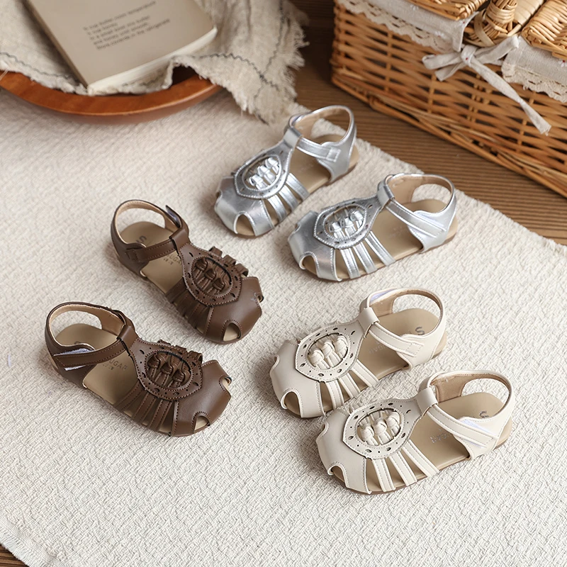 Girls Toes Capped Sandals Children Summer Beach Shoes Soft Sole Non-slip Breathable Kids Roman Princess Shoes Hollow Out
Girls Toes Capped Sandals Children Summer Beach Shoes Soft Sole Non-slip Breathable Kids Roman Princess Shoes Hollow Out