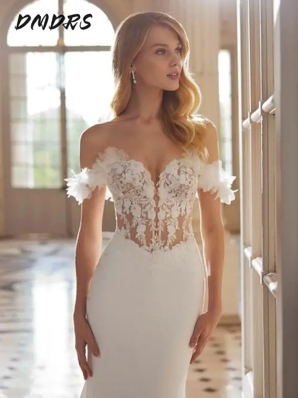Elegant Off-shoulder Wedding Dress 2025 Sexy Lace Bridal Gown Classic Applique A-Line Floor-length Gown Customized
Elegant Off-shoulder Wedding Dress 2025 Sexy Lace Bridal Gown Classic Applique A-Line Floor-length Gown Customized