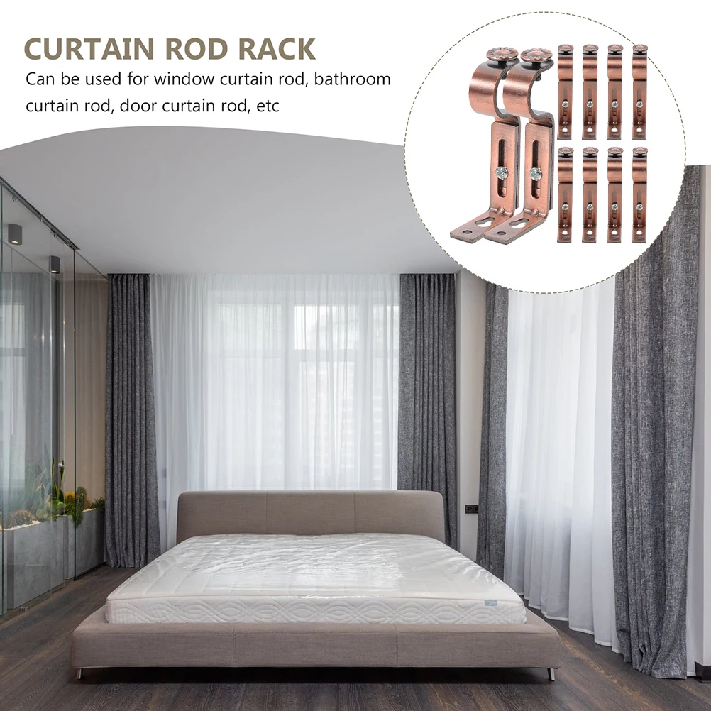 10 Pcs Curtain Rod Fixing Accessories Rods Curtains Brackets for Wall Pole Heavy Duty Wrought Iron Holders
10 Pcs Curtain Rod Fixing Accessories Rods Curtains Brackets for Wall Pole Heavy Duty Wrought Iron Holders
