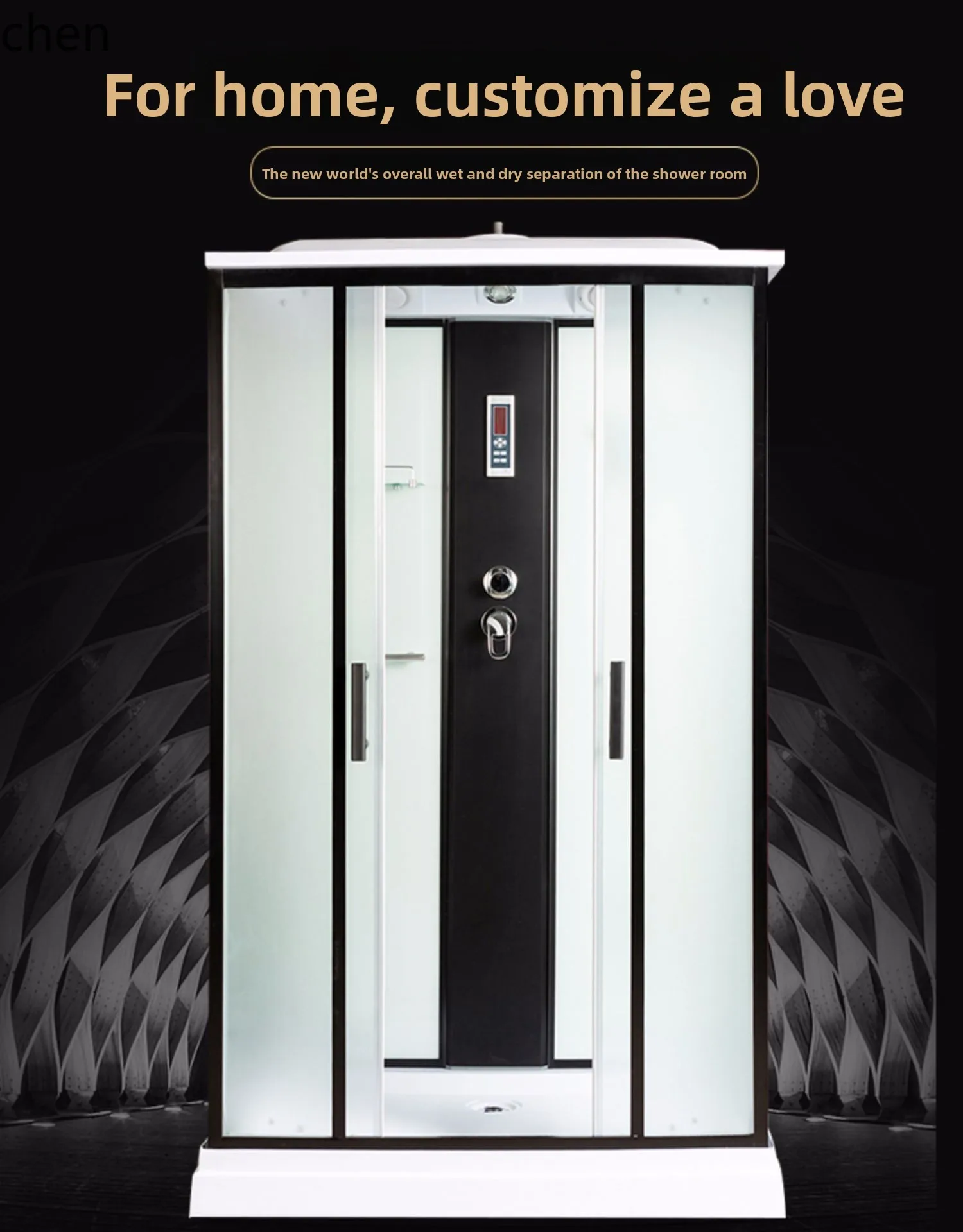 rectangular shower room integrated bathroom with steam bath bathroom glass partition household
rectangular shower room integrated bathroom with steam bath bathroom glass partition household