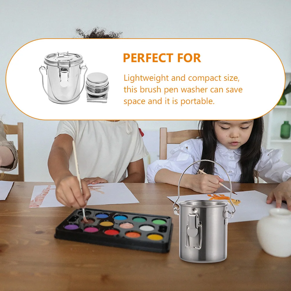 1 set 1 Set Stainless Steel Paint Brush Cleaning Bucket Compact Durable Washer For Water Oil Ink Solvents Portable Brush Washing
1 set 1 Set Stainless Steel Paint Brush Cleaning Bucket Compact Durable Washer For Water Oil Ink Solvents Portable Brush Washing