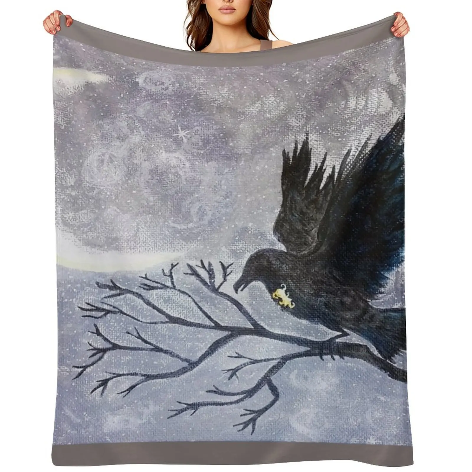 Raven Keyhole Throw Blanket Flannel Summer Large warm winter Blankets
Raven Keyhole Throw Blanket Flannel Summer Large warm winter Blankets