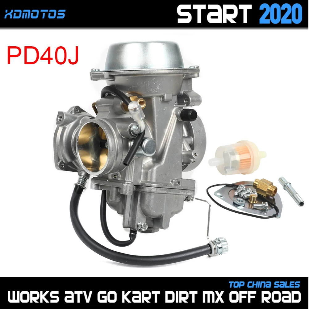 PD40J 40mm Carburetor For Polaris Sportsman Predator Scrambler 500 ATV Quad UTV 2001 - 2012 4X4 6X6 Quad Parts Carb For 500cc
PD40J 40mm Carburetor For Polaris Sportsman Predator Scrambler 500 ATV Quad UTV 2001 - 2012 4X4 6X6 Quad Parts Carb For 500cc