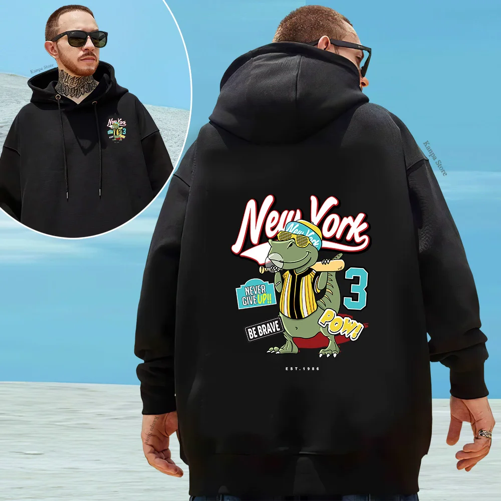 Hip Hop Streetwear Hoodie Sweatshirt Cartoon dinosaur baseball print pattern Pullover Men Harajuku Cotton Casual Hooded Hoodies
Hip Hop Streetwear Hoodie Sweatshirt Cartoon dinosaur baseball print pattern Pullover Men Harajuku Cotton Casual Hooded Hoodies