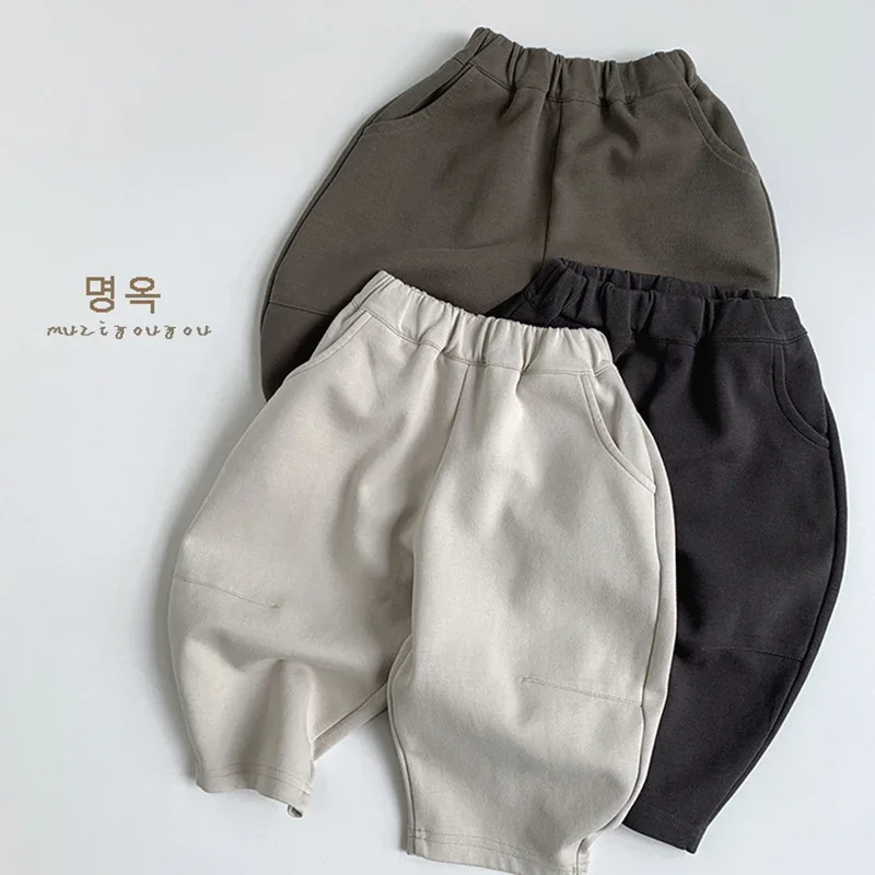 2026 New Spring Korean Style Children Clothing 1-6Yrs Baby Girls Boys Loose Casual Pants Kids Cotton Solid Color Trousers
2026 New Spring Korean Style Children Clothing 1-6Yrs Baby Girls Boys Loose Casual Pants Kids Cotton Solid Color Trousers