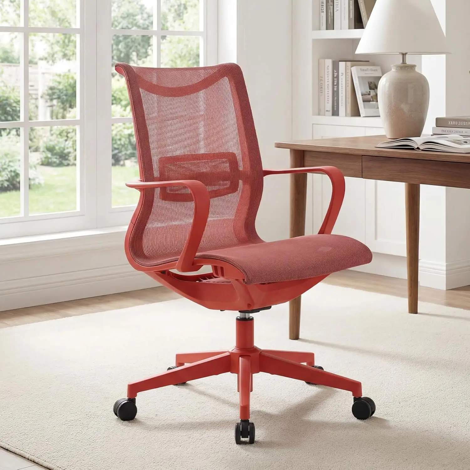 Ergonomic Mesh Office Chair, Mid Back Desk Chair With Lumbar Support & Armrests, Height Adjustable, 115° Recline,, Customized
Ergonomic Mesh Office Chair, Mid Back Desk Chair With Lumbar Support & Armrests, Height Adjustable, 115° Recline,, Customized