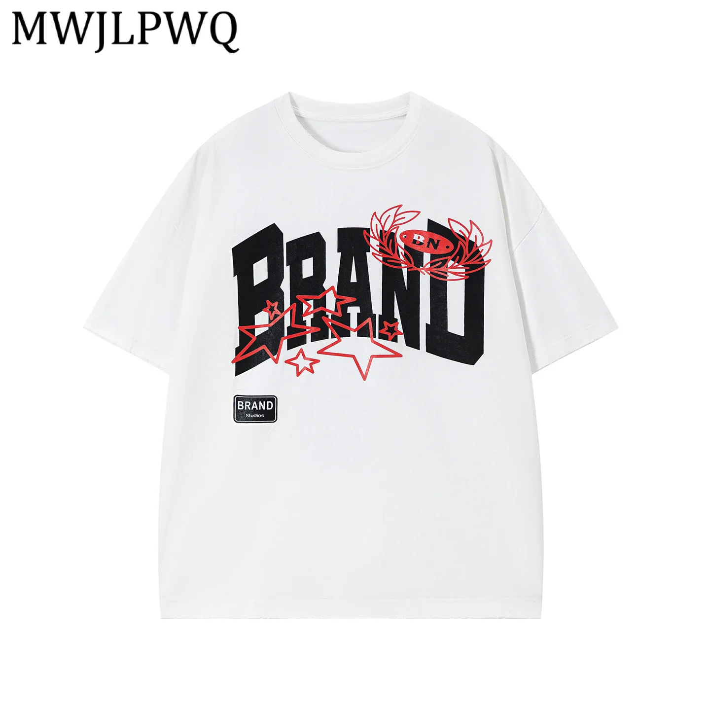 MWJLPWQ Summer New American Retro Letter Pattern Printed T-Shirt For Men Loose Fit Trendy Short-Sleeve Unisex Casual Tops 15284
MWJLPWQ Summer New American Retro Letter Pattern Printed T-Shirt For Men Loose Fit Trendy Short-Sleeve Unisex Casual Tops 15284