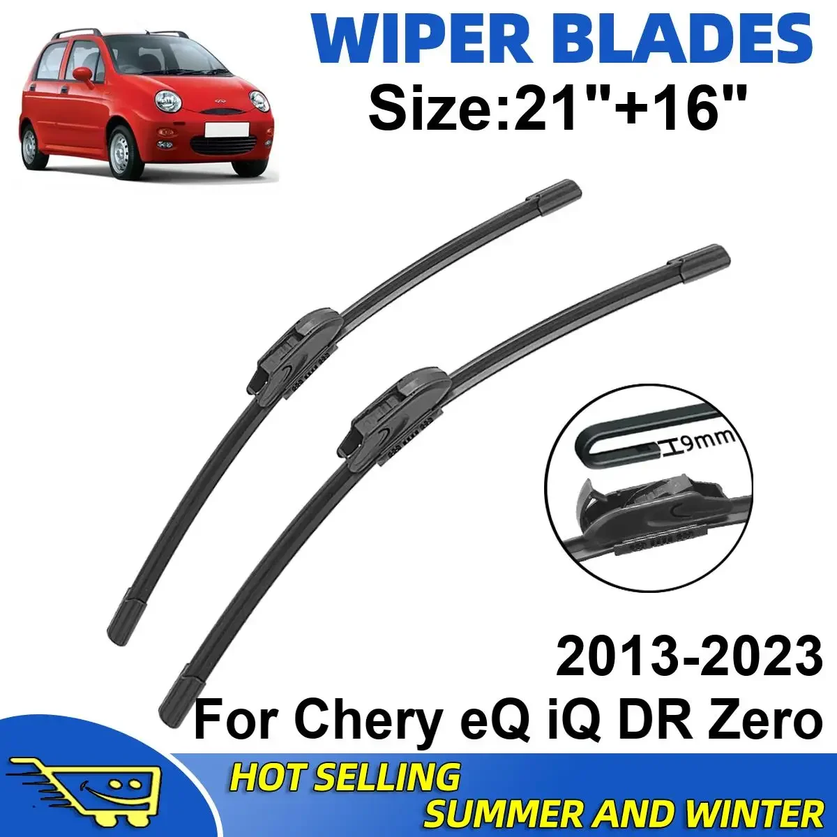 2PCS Wiper Blades Set Kit For Chery eQ iQ DR Zero 2013-2023 Front Windshield Brushes Windscreen Window Accessories
2PCS Wiper Blades Set Kit For Chery eQ iQ DR Zero 2013-2023 Front Windshield Brushes Windscreen Window Accessories