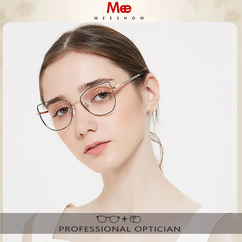 Meeshow Women Prescription Eyeglasses Frame Cat Eye Glasses Stylish Girls Glasses Metallic Diamond Trend Eyewear Small Face 6940
Meeshow Women Prescription Eyeglasses Frame Cat Eye Glasses Stylish Girls Glasses Metallic Diamond Trend Eyewear Small Face 6940
