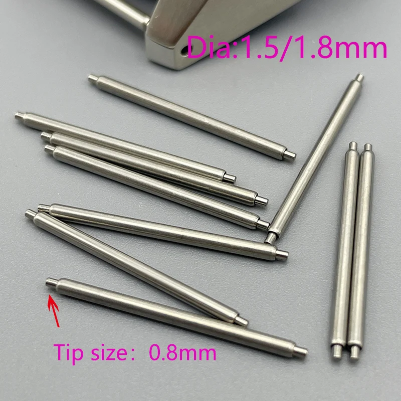 Dia 1.5mm/1.8mm No Support Spring Bar Watch Strap Link Pins Fits Width 12mm-28mm Watch Bracelet Stainless Steel Link Pins
Dia 1.5mm/1.8mm No Support Spring Bar Watch Strap Link Pins Fits Width 12mm-28mm Watch Bracelet Stainless Steel Link Pins
