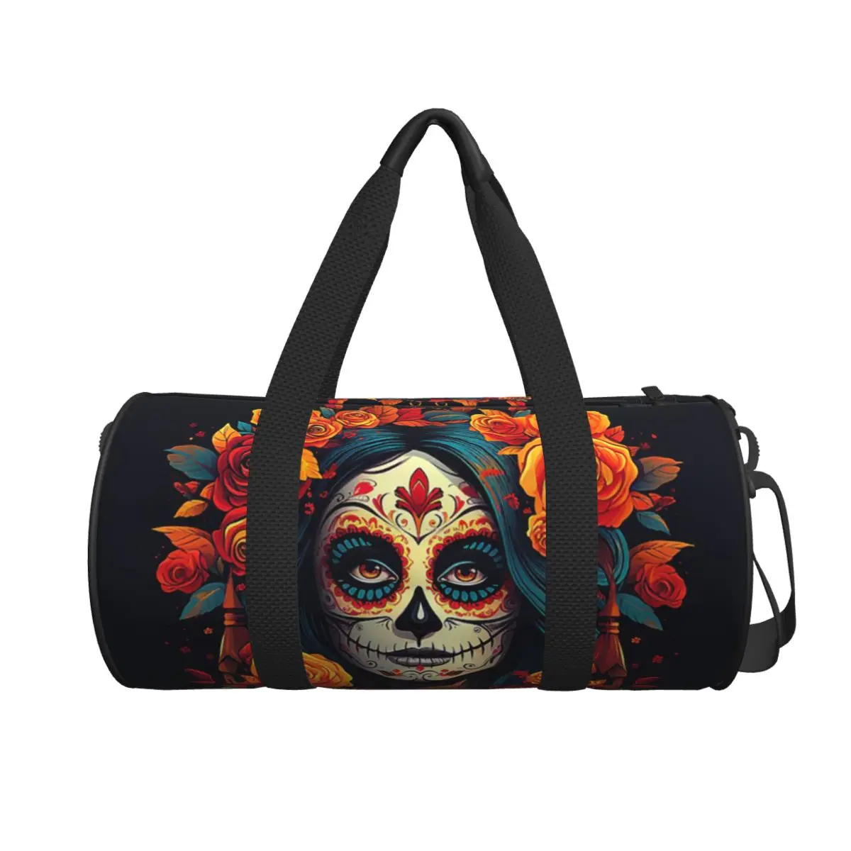 Мексиканский череп Калавера Иллюстрация Большая спортивная сумка Многофункциональная дорожная сумка Duffle Сумки Сумка для фитнеса
Мексиканский череп Калавера Иллюстрация Большая спортивная сумка Многофункциональная дорожная сумка Duffle Сумки Сумка для фитнеса