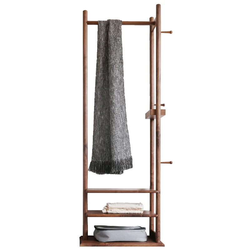 North American black walnut coat rack floor-to-ceiling solid wood hanger new Chinese-style home bedroom
North American black walnut coat rack floor-to-ceiling solid wood hanger new Chinese-style home bedroom