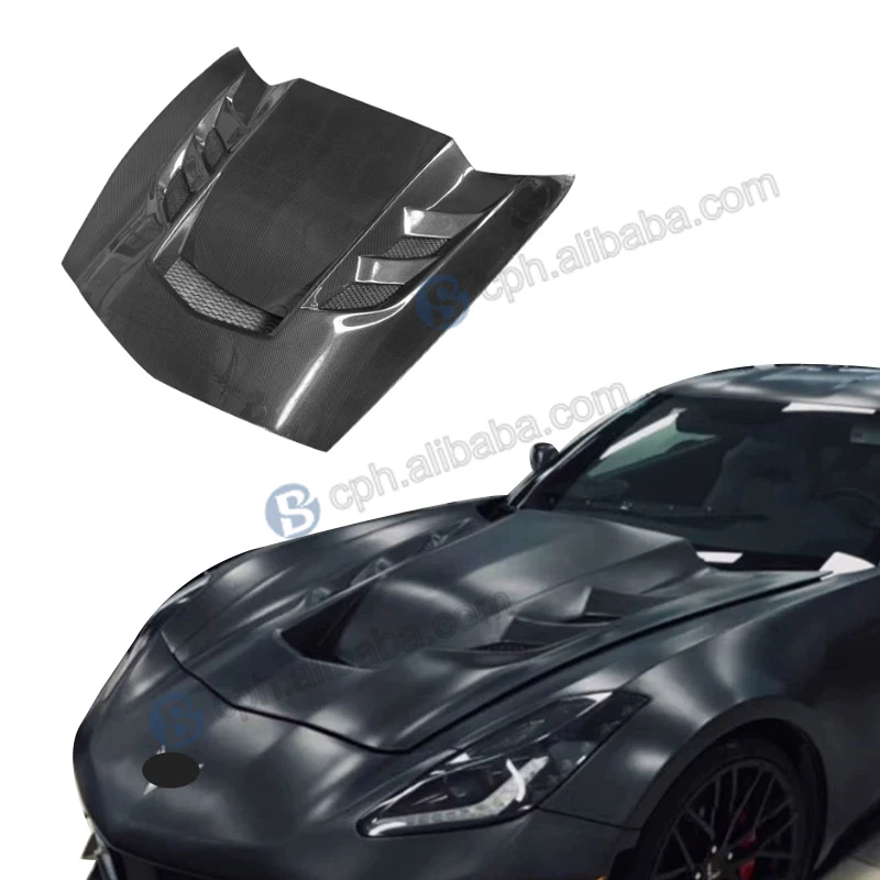 BENSNEES Customized Black Front Real Carbon Fiber Bonnet Hood for Chevrolet Corvette C7 2014-2019 Carbon Engine Hood Upgrade
BENSNEES Customized Black Front Real Carbon Fiber Bonnet Hood for Chevrolet Corvette C7 2014-2019 Carbon Engine Hood Upgrade