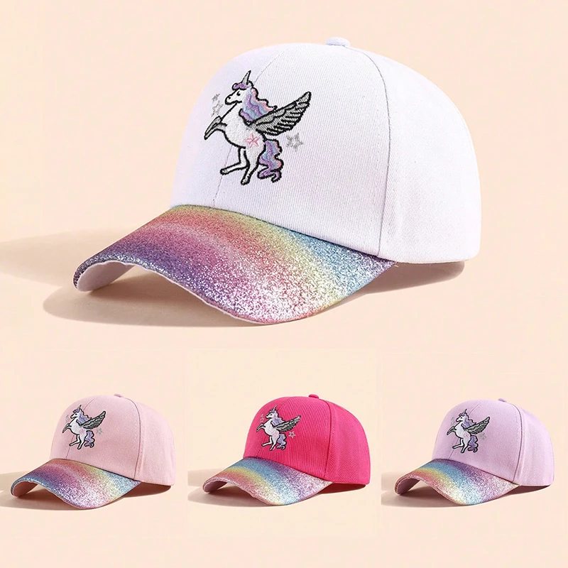 3-8Y Children's Cartoon Animal Unicorn Hat Spring and Autumn Duckbill Cap Cool Sequin Sunshade Baseball Cap Trendy Hat Wholesale
3-8Y Children's Cartoon Animal Unicorn Hat Spring and Autumn Duckbill Cap Cool Sequin Sunshade Baseball Cap Trendy Hat Wholesale