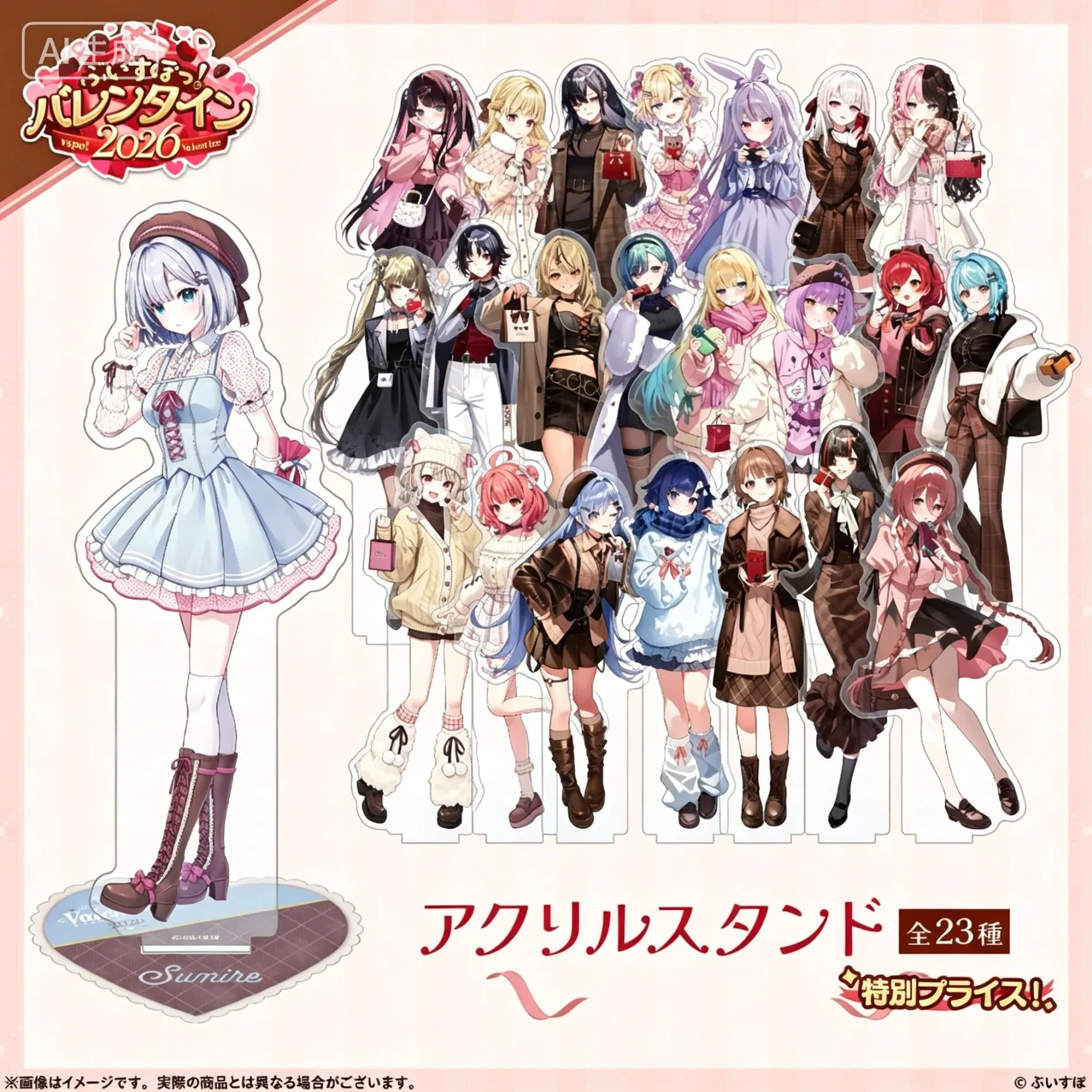 Vspo VTuber Shiranami Ramune 2026 Valentine's Day Limited Edition Human-shaped Acrylic Stand Model Plate Keychains Desk Decor
Vspo VTuber Shiranami Ramune 2026 Valentine's Day Limited Edition Human-shaped Acrylic Stand Model Plate Keychains Desk Decor
