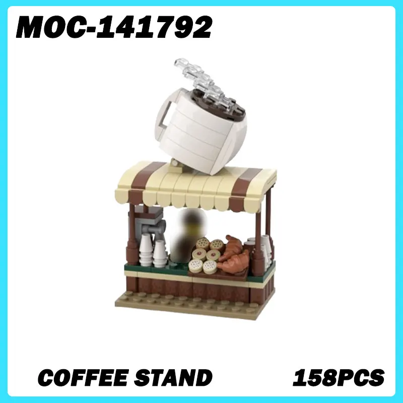 MOC-141792 Micro Architecture Series Coffee Stand Building Blocks DIY Model Bricks Puzzle Toys Small Brick Birthday Gifts 158PCS
MOC-141792 Micro Architecture Series Coffee Stand Building Blocks DIY Model Bricks Puzzle Toys Small Brick Birthday Gifts 158PCS