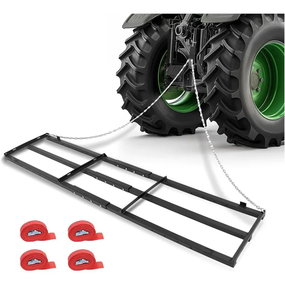 Drag Harrow Driveway Grader, for UTV, ATV, Tractor, Mower Heavy Duty Power Rake w/ 6 FT Chain, Tow Behind Yard Lawn Leveling Too
Drag Harrow Driveway Grader, for UTV, ATV, Tractor, Mower Heavy Duty Power Rake w/ 6 FT Chain, Tow Behind Yard Lawn Leveling Too