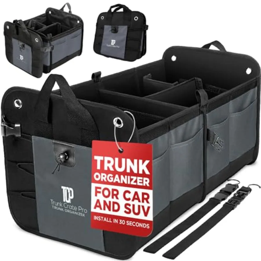 Trunk Organizer For Car Suv Truck Premium Adjustable Multi Compartments Collapsible Car Trunk Organizer With Securing Straps an
Trunk Organizer For Car Suv Truck Premium Adjustable Multi Compartments Collapsible Car Trunk Organizer With Securing Straps an