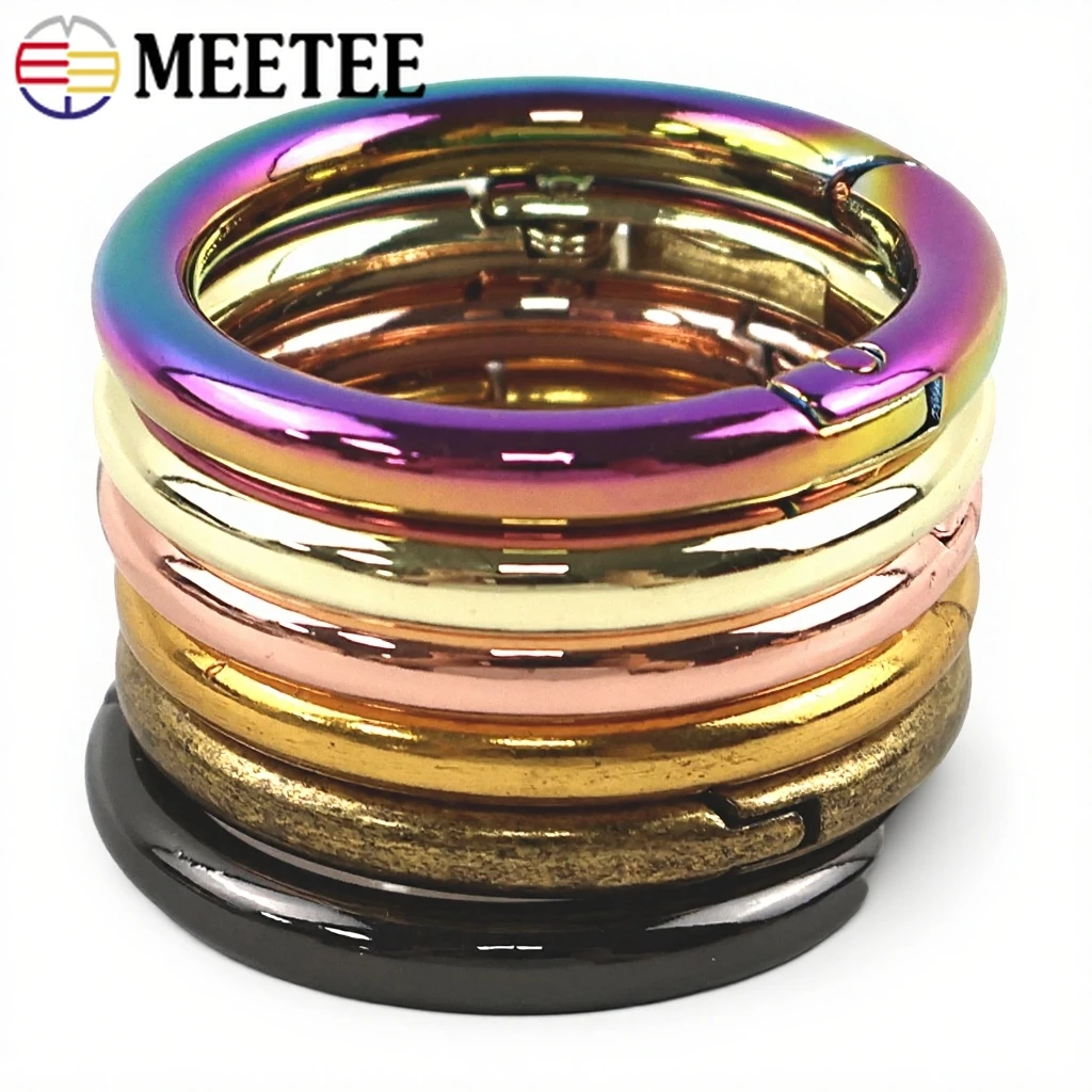 Meetee 50Pcs O Ring Buckles Metal Clasp Dog Collar KeyChain Backpack Strap Hooks Webbing Handbag DIY Sewing Handmade Accessories
Meetee 50Pcs O Ring Buckles Metal Clasp Dog Collar KeyChain Backpack Strap Hooks Webbing Handbag DIY Sewing Handmade Accessories