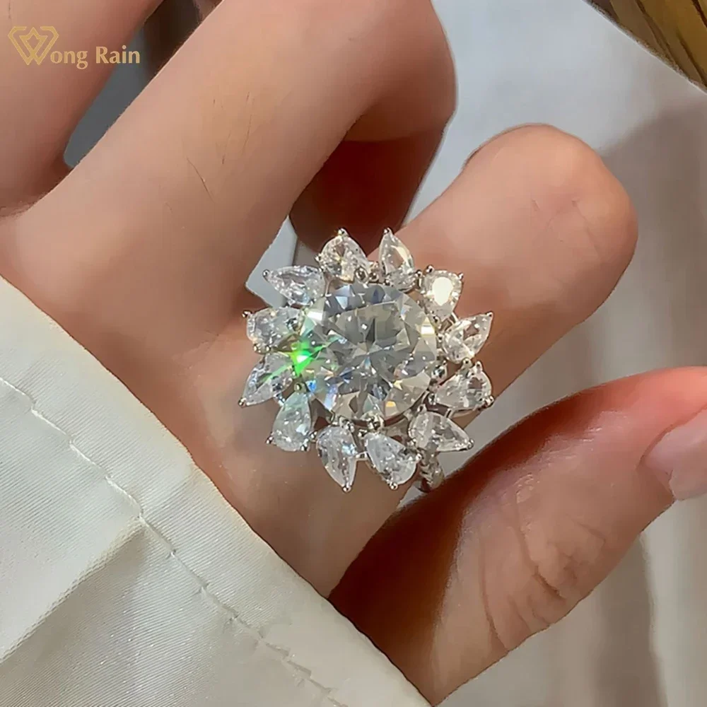 Wong Rain 100% стерлинговое серебро 925 пробы 3EX VVS1 круглой огранки 11 мм 5CT настоящие муассанитовые бриллианты с драгоценными камнями обручальные кольца ювелирные изделия
Wong Rain 100% стерлинговое серебро 925 пробы 3EX VVS1 круглой огранки 11 мм 5CT настоящие муассанитовые бриллианты с драгоценными камнями обручальные кольца ювелирные изделия