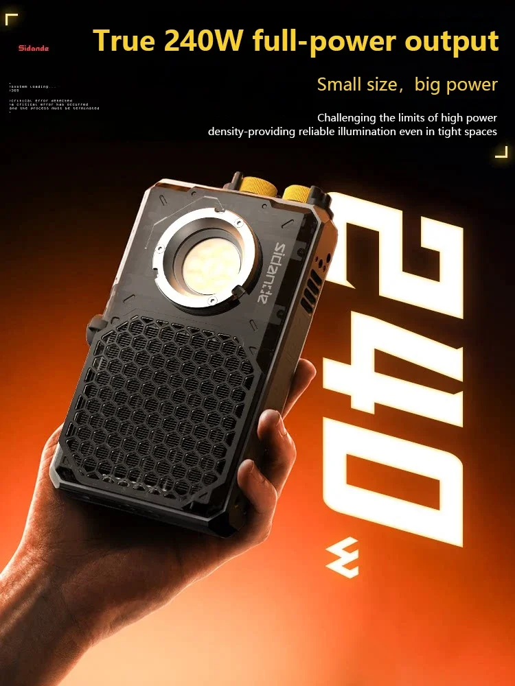 Sidande Q240C 240W Full Color RGB COB Fill Light APP Control High Power Portable Photography Lamp for Outdoor Video Shooting
Sidande Q240C 240W Full Color RGB COB Fill Light APP Control High Power Portable Photography Lamp for Outdoor Video Shooting