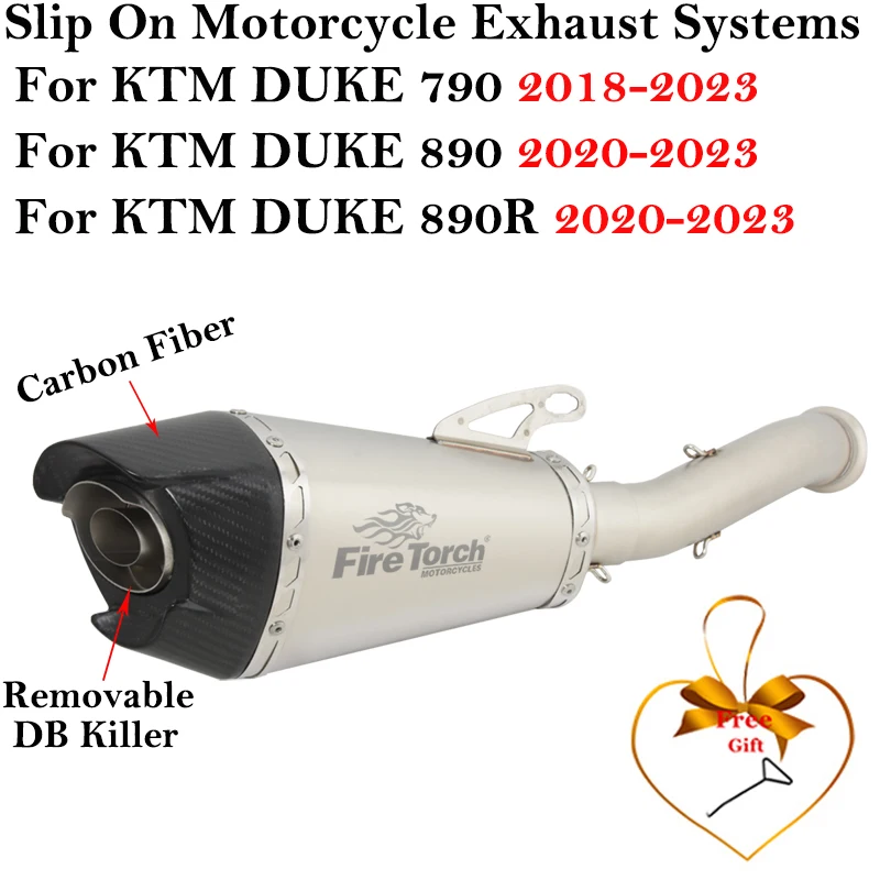 Slip On For KTM DUKE 790 890 890R DUKE790 2018 - 2023 Motorcycle Exhaust Escape Systems GP DB Killer Mid Link Pipe Muffler
Slip On For KTM DUKE 790 890 890R DUKE790 2018 - 2023 Motorcycle Exhaust Escape Systems GP DB Killer Mid Link Pipe Muffler