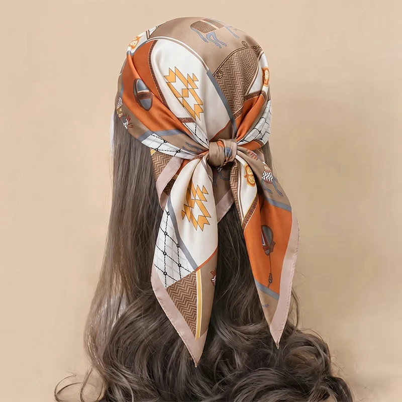Women's Scarf Handkerchief Hijab Fashion Turban Luxury Print Square Headscarf Bandana Neckerchief Shawl Windproof Headband Wraps
Women's Scarf Handkerchief Hijab Fashion Turban Luxury Print Square Headscarf Bandana Neckerchief Shawl Windproof Headband Wraps