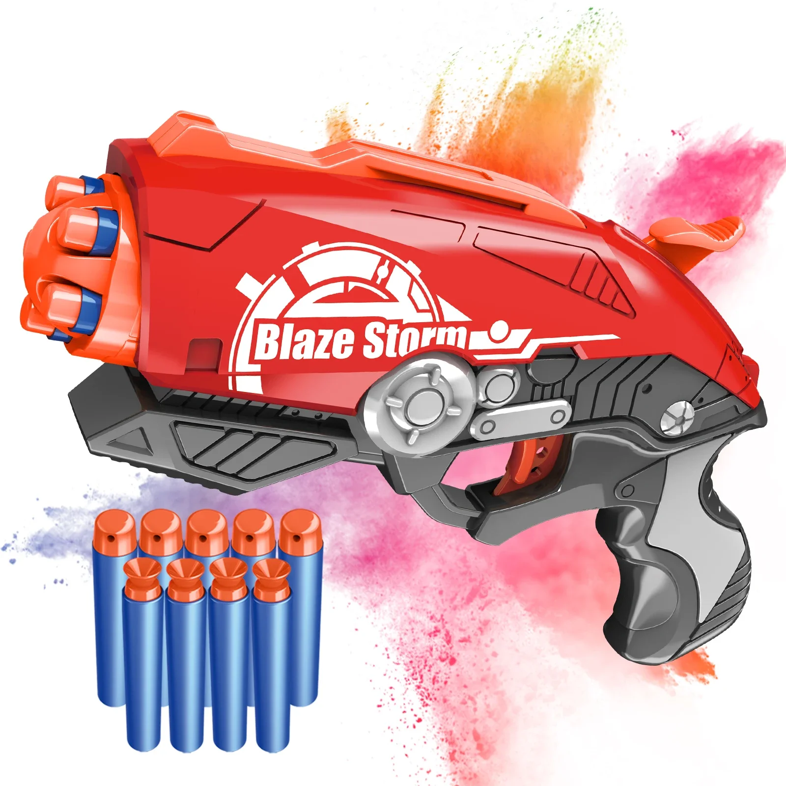 Soft Bullet Toy Gun Dart Blaster, 5-Dart Rotating Drum, Toy Foam Blasters, Kids Indoor Outdoor Toys for 6 Year Old Boys & Girls
Soft Bullet Toy Gun Dart Blaster, 5-Dart Rotating Drum, Toy Foam Blasters, Kids Indoor Outdoor Toys for 6 Year Old Boys & Girls