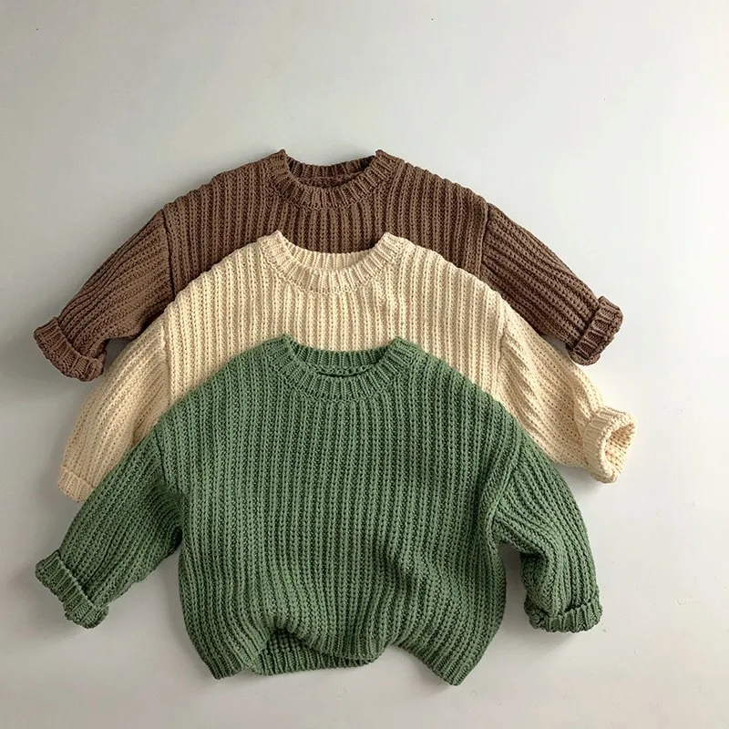 Children Sweater Autumn Winter New Baby Girls Loose Knit Pullover Long Sleeve Boys Casual Pullover Kids Solid Ribbed Warm Tops
Children Sweater Autumn Winter New Baby Girls Loose Knit Pullover Long Sleeve Boys Casual Pullover Kids Solid Ribbed Warm Tops