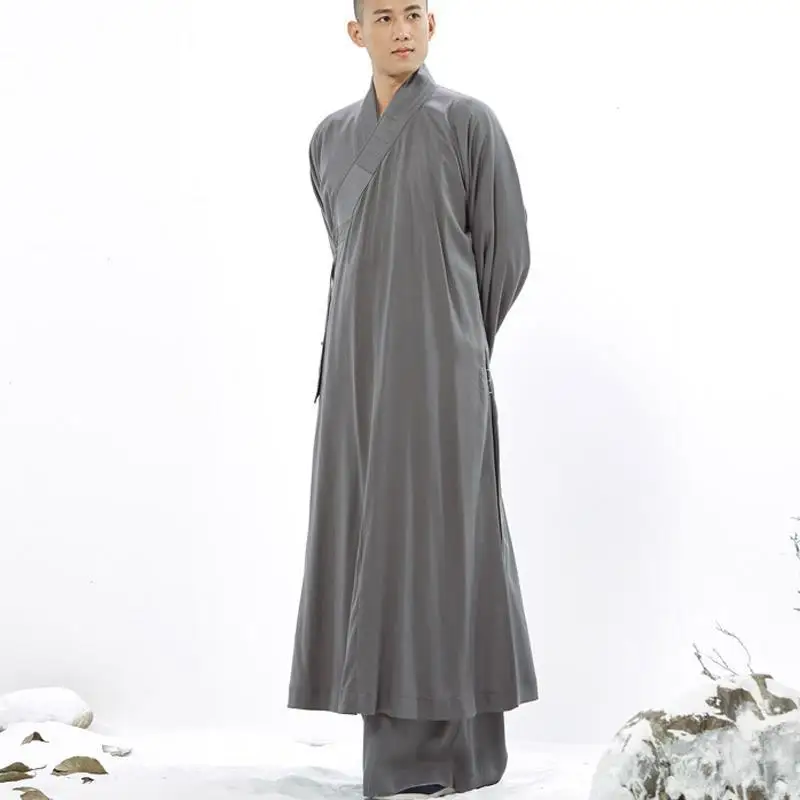 High Quality Cotton Linen Breathable Monk Costume Meditation Unlined Long Gown Summer Diagonal Placket Frock Robe
High Quality Cotton Linen Breathable Monk Costume Meditation Unlined Long Gown Summer Diagonal Placket Frock Robe