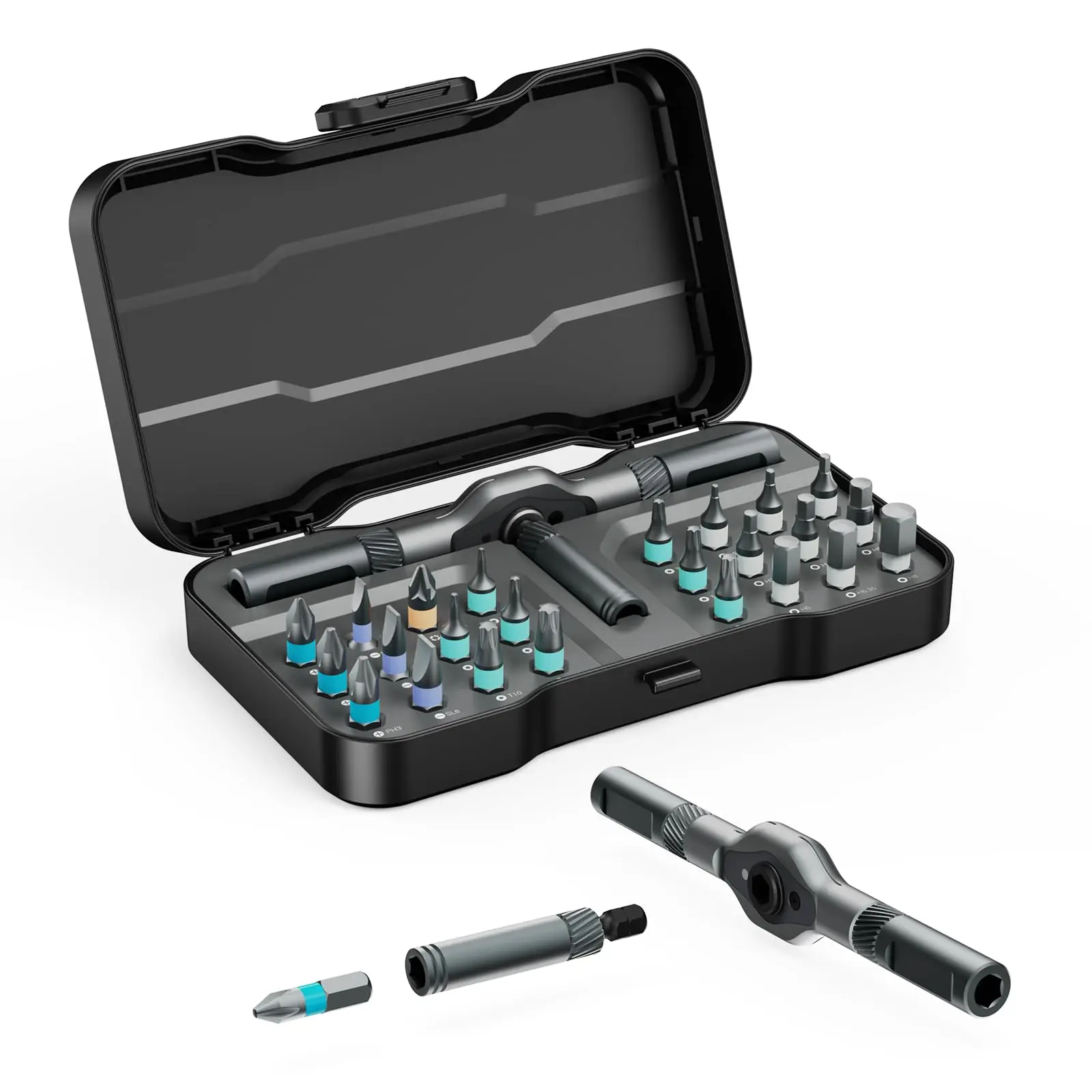Atuman DIY Ratchet Screwdriver Set 24 in1 Magnetic Screwdriver Set with Detachable Ratchet Handle for Furniture Computer Bicycle
Atuman DIY Ratchet Screwdriver Set 24 in1 Magnetic Screwdriver Set with Detachable Ratchet Handle for Furniture Computer Bicycle