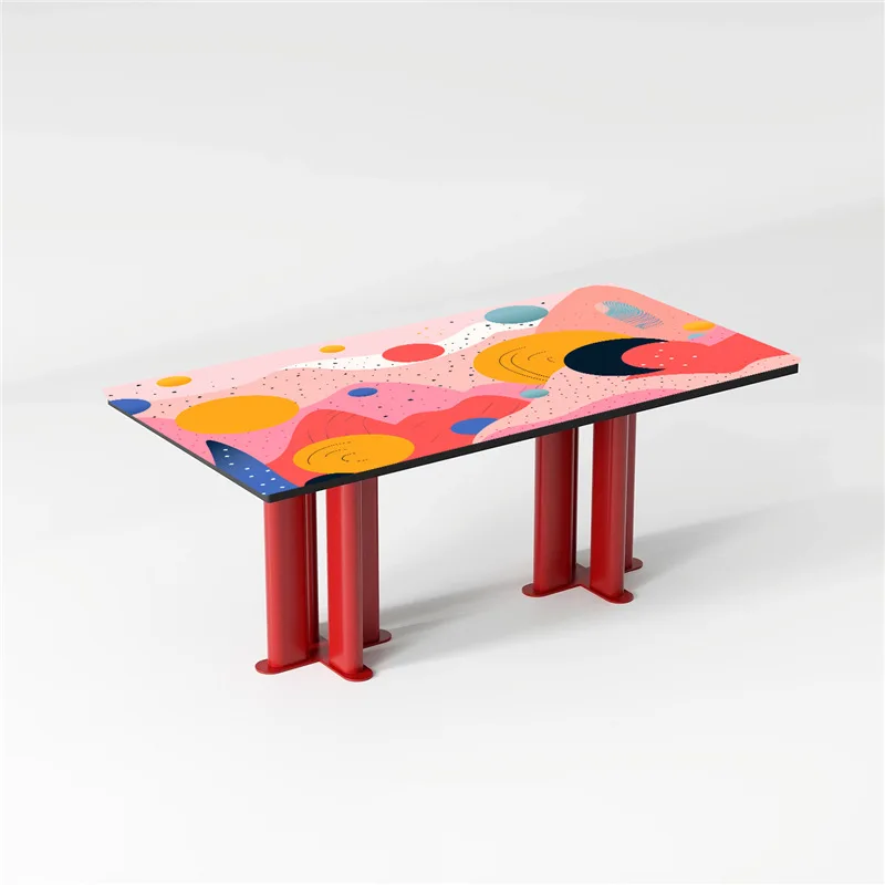Dopamine designer 2025 new restaurant large apartment color thickened tempered rectangular dining table
Dopamine designer 2025 new restaurant large apartment color thickened tempered rectangular dining table
