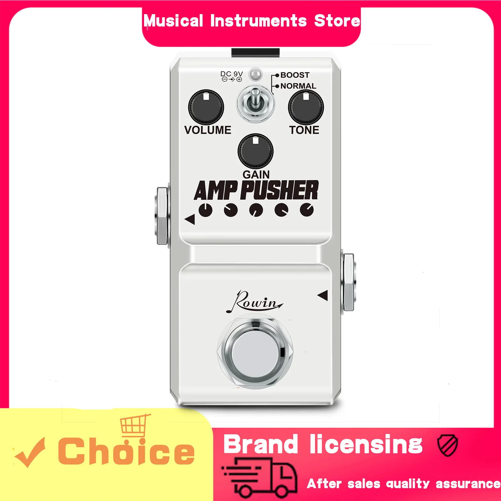 ROWIN Guitar Effect Pedal LN-323 Amp Pusher Amp Pusher Amplifier Effects Mini Size True Bypass Pedal Electric Guitar Accessories
ROWIN Guitar Effect Pedal LN-323 Amp Pusher Amp Pusher Amplifier Effects Mini Size True Bypass Pedal Electric Guitar Accessories