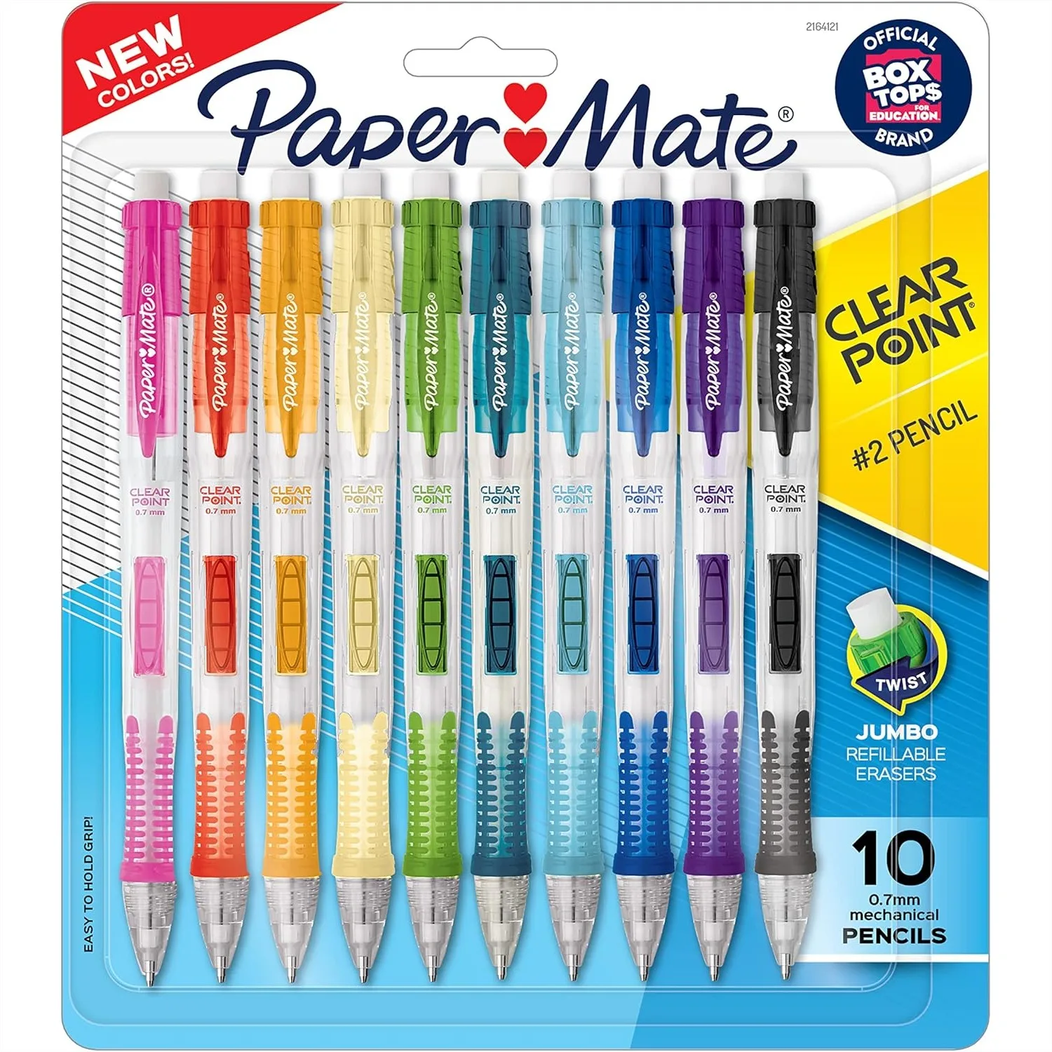 Mechanical Pencils 0.7mm HB #2 Lead, 2 Pencils with Assorted Colors for Back to School Note-Taking
Mechanical Pencils 0.7mm HB #2 Lead, 2 Pencils with Assorted Colors for Back to School Note-Taking