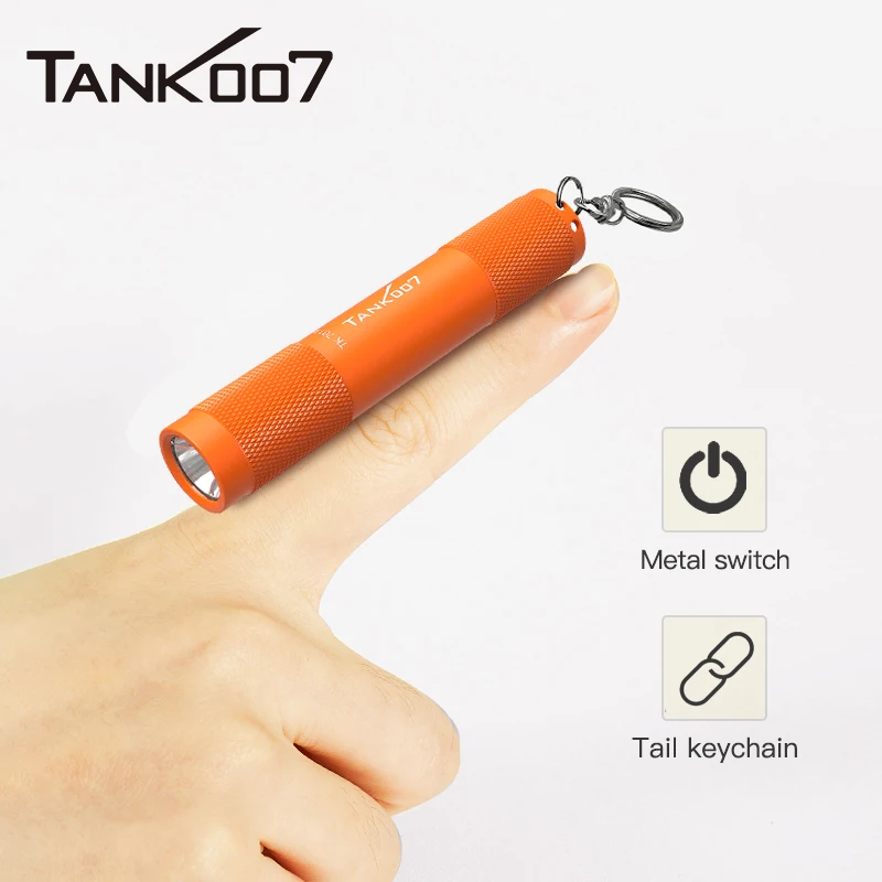 TANK007 Mini LED Flashlight Portable Pocket-sized Flashlights with Keychain Penlight for Home Outdoor Emergency Lighting TK701A
TANK007 Mini LED Flashlight Portable Pocket-sized Flashlights with Keychain Penlight for Home Outdoor Emergency Lighting TK701A