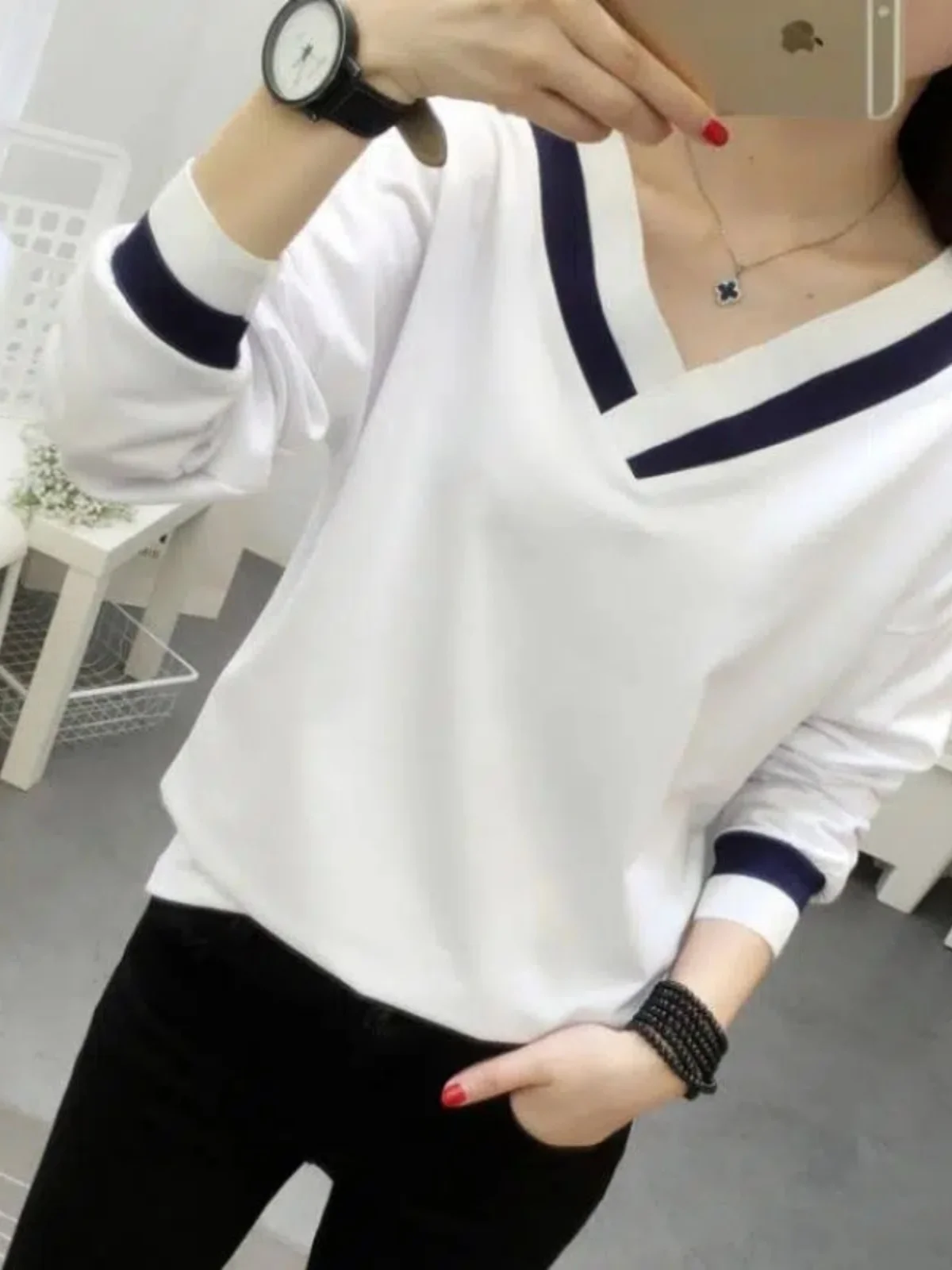 Утягивающая футболка V-Ne Long Sve, женская летняя футболка 2022, свободный крой, тонкий рукав, прикрывающий возраст, повседневный топ, маленький ирт 
Утягивающая футболка V-Ne Long Sve, женская летняя футболка 2022, свободный крой, тонкий рукав, прикрывающий возраст, повседневный топ, маленький ирт