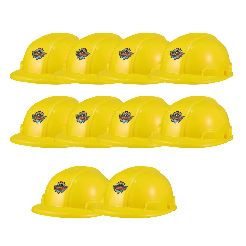 10 Pcs Childrens Builders Hat Kids Engineer Hats Toy Hard Construction for Plastic Helmets Adults
10 Pcs Childrens Builders Hat Kids Engineer Hats Toy Hard Construction for Plastic Helmets Adults