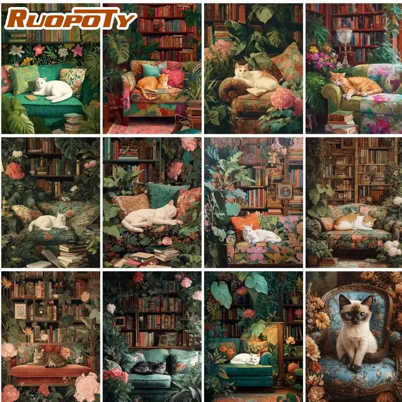 RUOPOTY Cat Paint By Numbers Hand Painting Paint With Numbers Animal Easy Acrylic on Canvas Home Decor Acrylic on Canvas Paints
RUOPOTY Cat Paint By Numbers Hand Painting Paint With Numbers Animal Easy Acrylic on Canvas Home Decor Acrylic on Canvas Paints