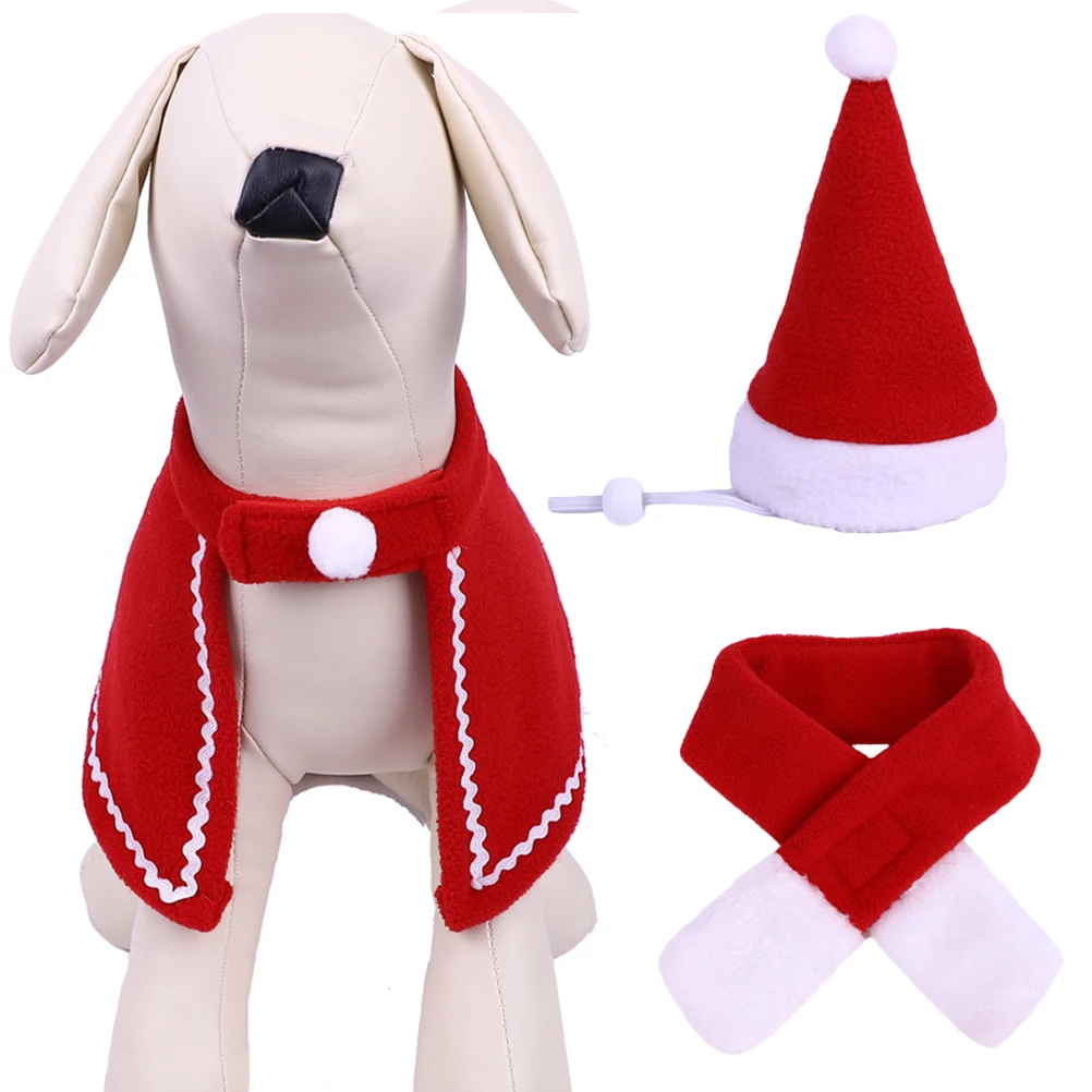 3pcs Christmas Pet Costume Set Dog Cat Cape Hat Scarf Party Outfit Cosplay Gift Red Easy Wear Comfortable Pet Clothing For
3pcs Christmas Pet Costume Set Dog Cat Cape Hat Scarf Party Outfit Cosplay Gift Red Easy Wear Comfortable Pet Clothing For