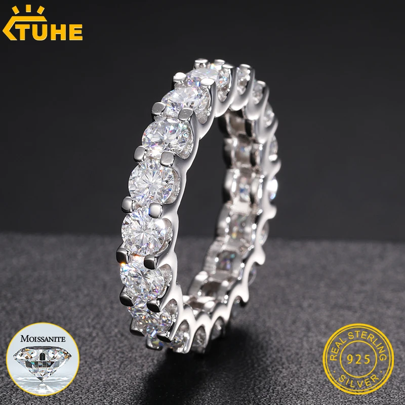 TUHE GRA Certified Unisex 3MM VVS1 Moissanite For Woman Rings 925 Silver Engagement Rings Wedding Band
TUHE GRA Certified Unisex 3MM VVS1 Moissanite For Woman Rings 925 Silver Engagement Rings Wedding Band